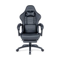Cadeira Gamer Husky Tempest 700, Até 145kg, Almofadas, Reclinável 150º, PU, Descanso para Pés, Preta - HCG700PT