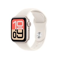 Apple Watch SE 3 GPS + Cellular, Caixa Estelar de Alumínio de 40 mm, Pulseira Esportiva Estelar, Tamanho P/M - MEP64AM/A