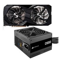 Placa de Vídeo RX 7600 Challenger ASRock + Fonte Corsair CX Series CX650, 650W, 80 Plus Bronze
