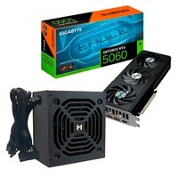 Placa de Vídeo Gigabyte RTX 5060 EAGLE MAX OC + Fonte Mach1 Steady, 750w, 80 Plus Bronze